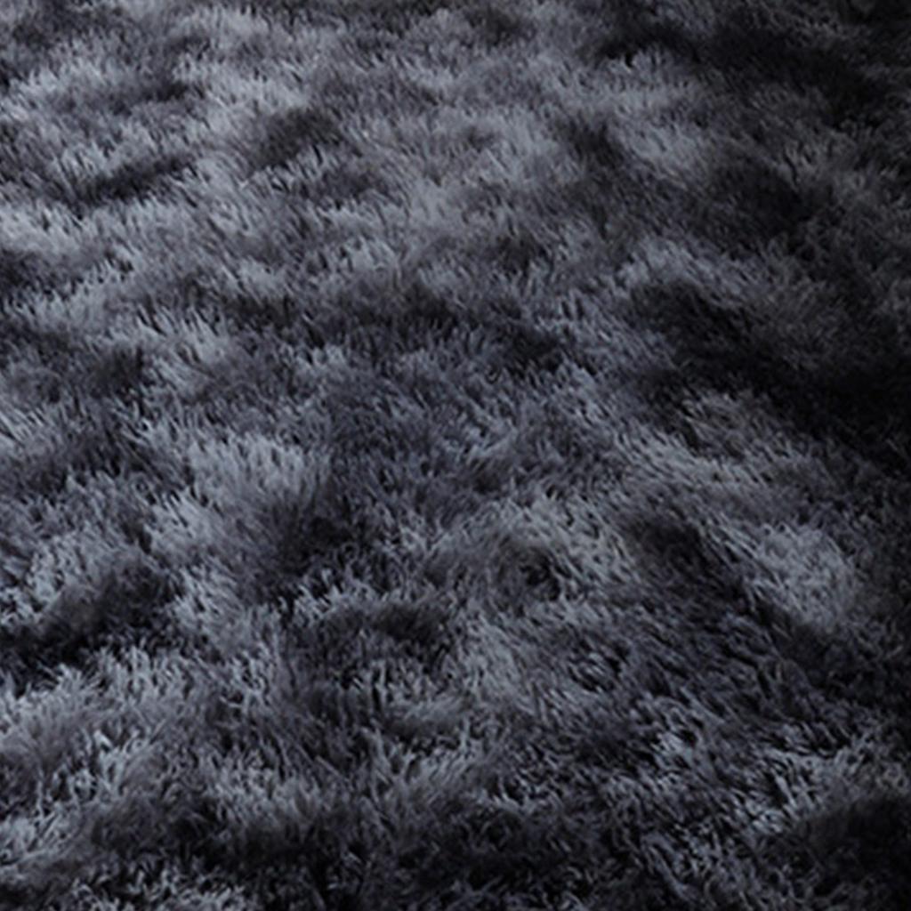 Tie Dye Shaggy Silk Wool Area Rug 40x60cm Modern Square Plush Carpet Soft Carpet for Living Room Bedroom Decor