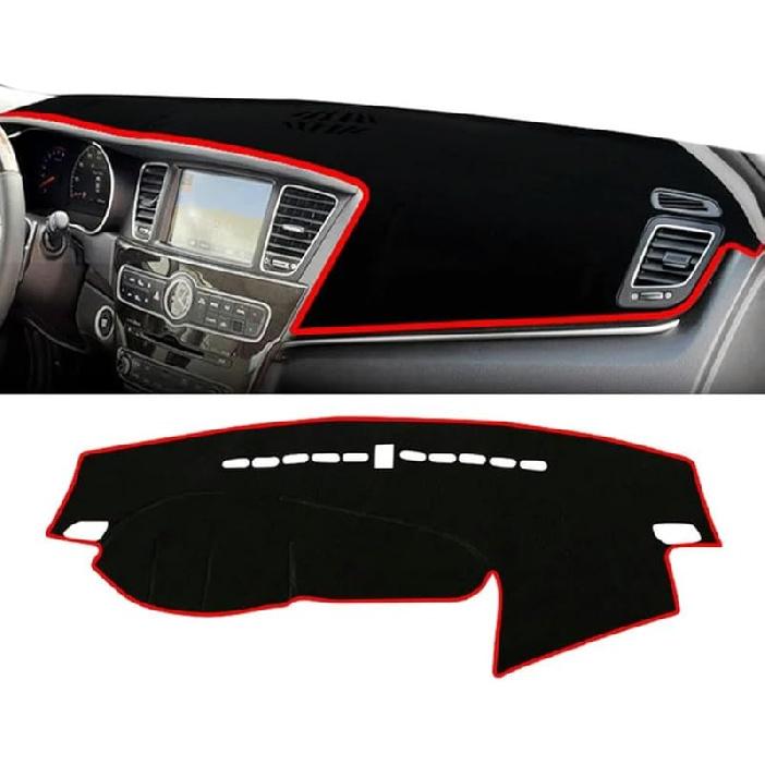 

Защитная накладка на приборную панель автомобиля, устойчивая к царапинам, внутренние накладки на приборную панель - для Kia Cadenza K7 2009 2010 2011 2012 2013 2014 2015 A Red Side Lhd