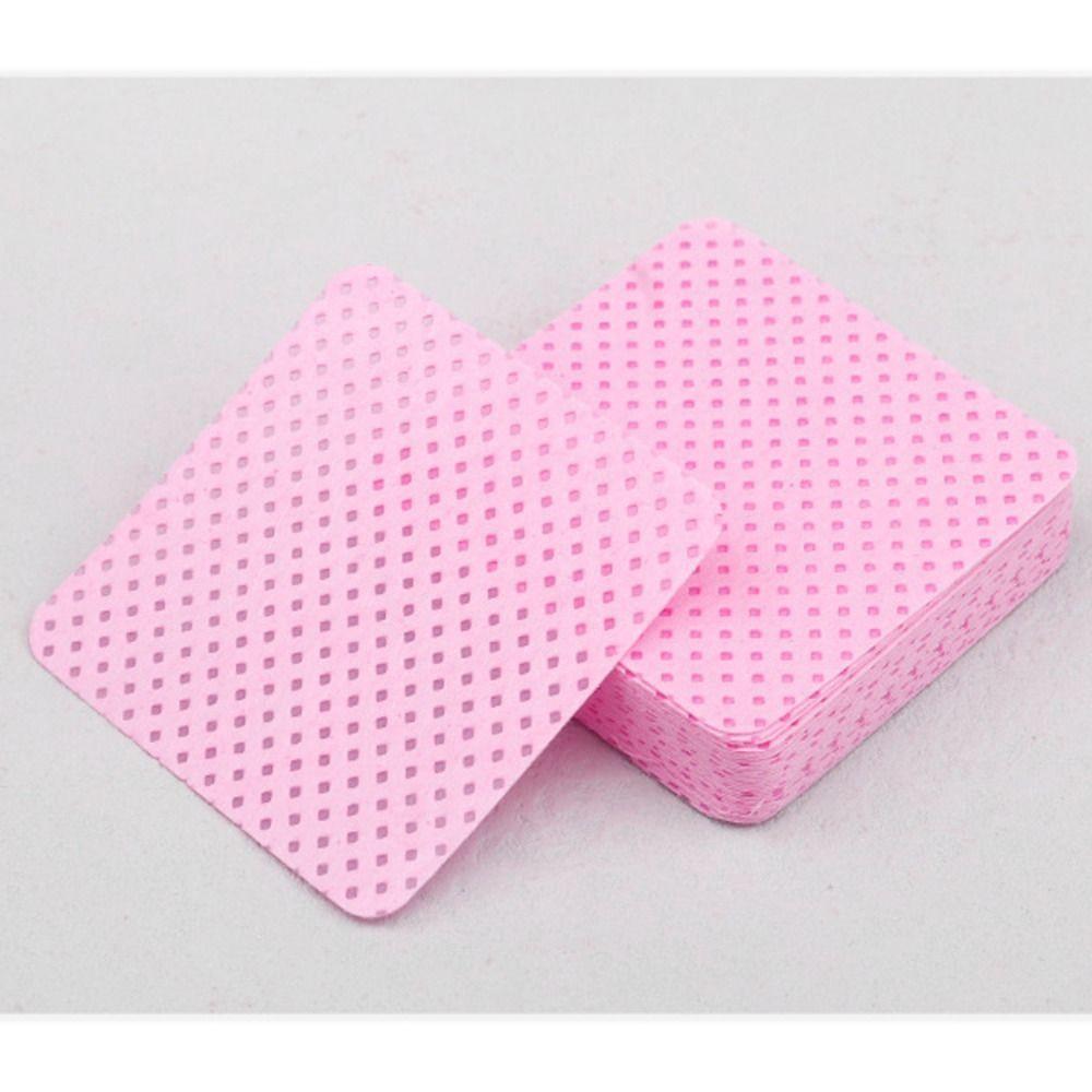 200Pcs/Box Lint Free Clean Cotton Tablet Non-Woven Fabric Eyelash Extension Nail Glue Wipes Cleaner Cloth