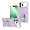 Magnetic Suction Phone Case for Apple iPhone 17 Pro Max Air 17E Skin Feel Foldable Stand Internal Flocking Shockproof Back Cover