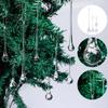 20pcs Clear Christmas Teardrop Hanging Ornaments Glass Raindrop Christmas Ornaments Lighting Pendant Pearl Curtain Accessories
