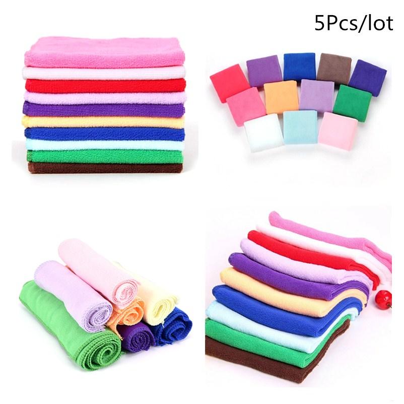 1 szt./5 szt. Kwadratowy ręcznik do czyszczenia z miękkiej mikrofibry do pielęgnacji samochodu, chłonny ręcznik do mycia samochodu, ręczniki domowe do łazienki, kuchni
