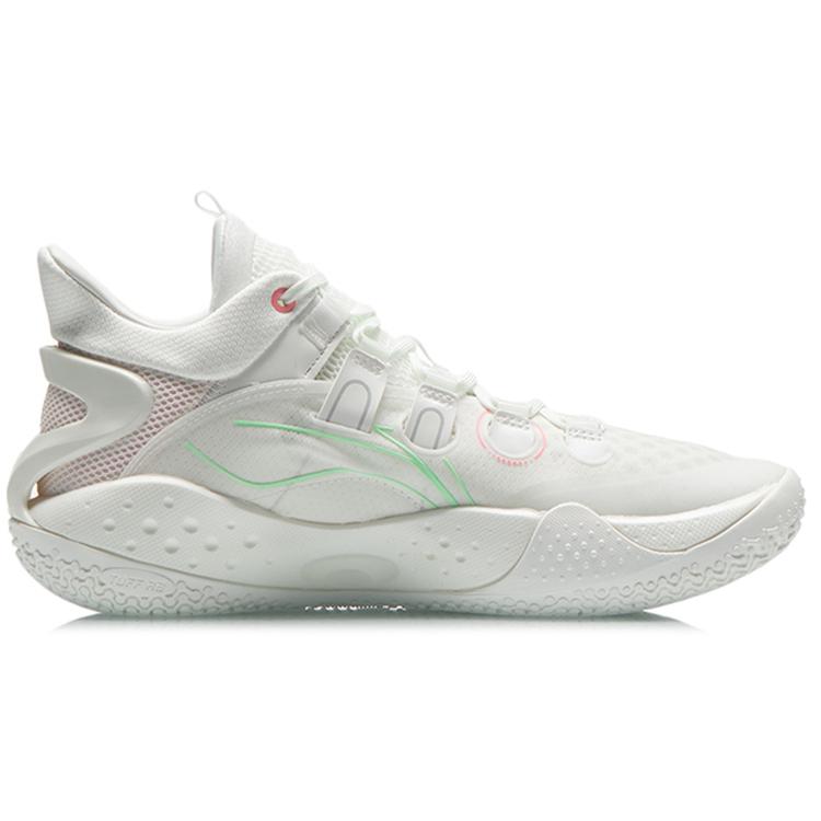 New LiNing SONIC 9 Low Slip Resistant Cushioning Wear Resistant Low Top Basketball Shoes Ivory ABAR039-5