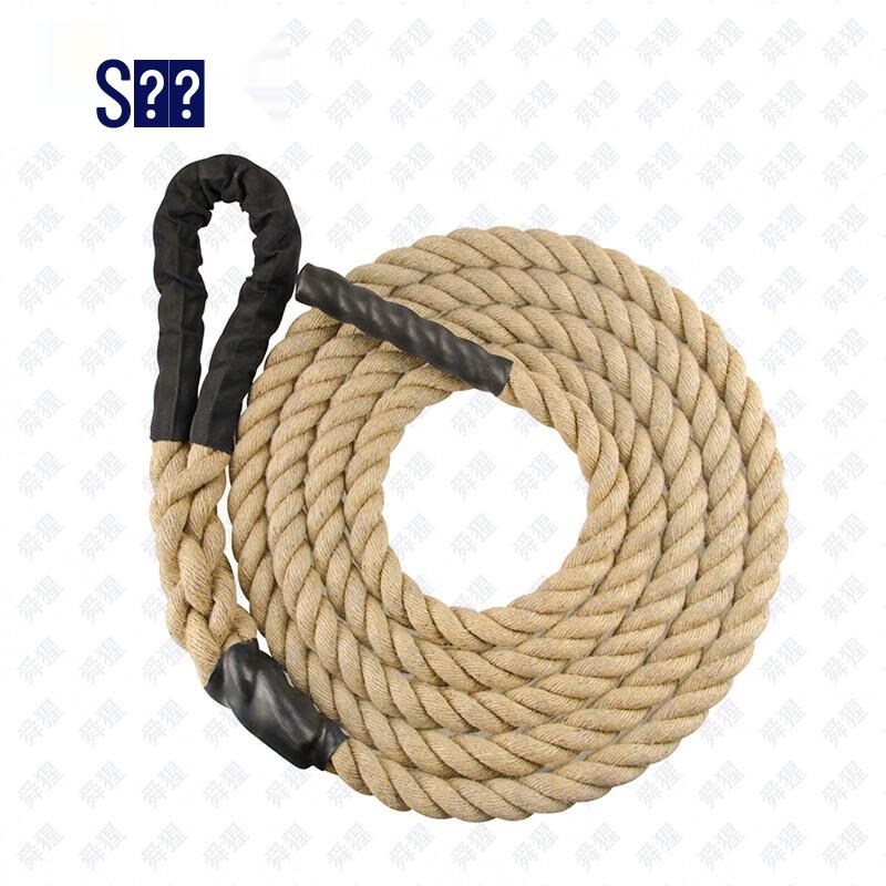 Shunxing Jute Climbing and Battle Rope with Heavy-Duty Hooks