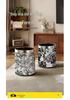 Hemu Cheng High-Capacity Lidless Double-Layer Trash Can for Home and Office