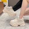 8Cm Thick-soled Mesh Dad Shoes Women's 2025 New Spring Casual Korean Version of Muffin Height-increasing Small Sports Shoes