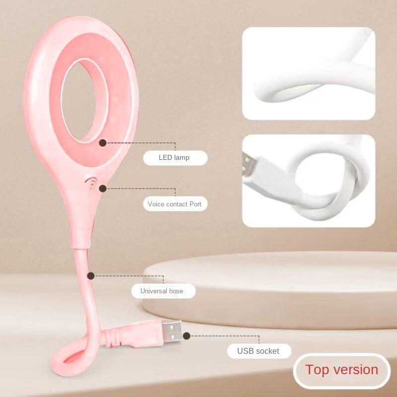 Intelligent Voice Night Light AI Voice Light Voice Control Ambient Light Rechargeable Usb Light LED Eye Protection Desk Lamp