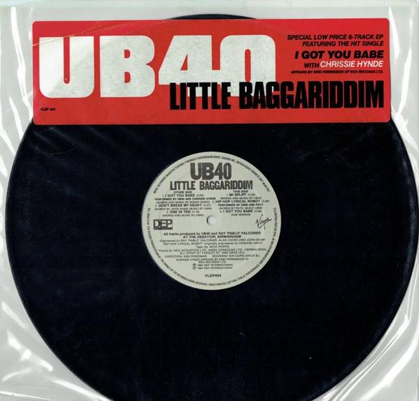 

12inch Record UB40 Little Baggariddim VLEP404 DEP Internation 1985 Canada Dance Electronica Used