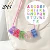 Customized Crafting Beads for Adults Kids 26Pcs A to Z Acrylic Alphabet Letter Beads, Chunky Large Accessories Luggage Tags Colorful DIY Keychains Bag
