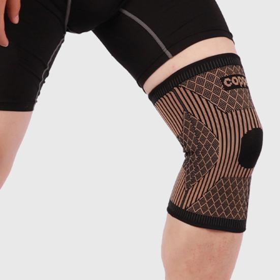 1Pc Knee Sleeve High Elastic Breathable Pressurization Knitting Knee Protection Knee Compression Sleeve