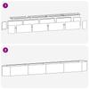 Raised Garden Bed Anthracite 380 X 40 X 40 Cm Steel