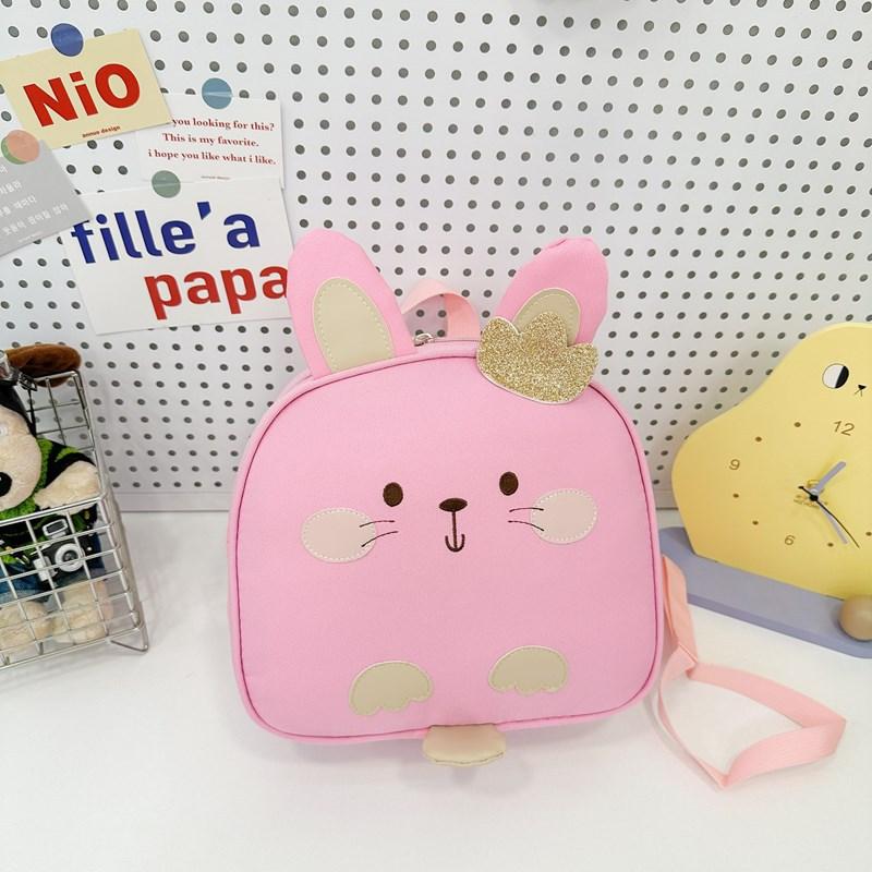 School Bag New School Bag Boys and Girls Cute Cartoon Shoulder Back Casual Snack Bag Size