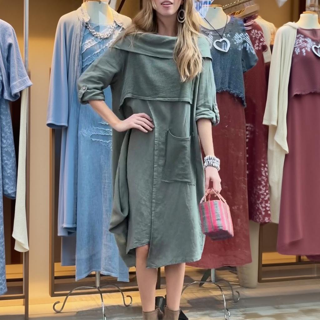 Women's Fashionable And Casual Long-sleeved Dress