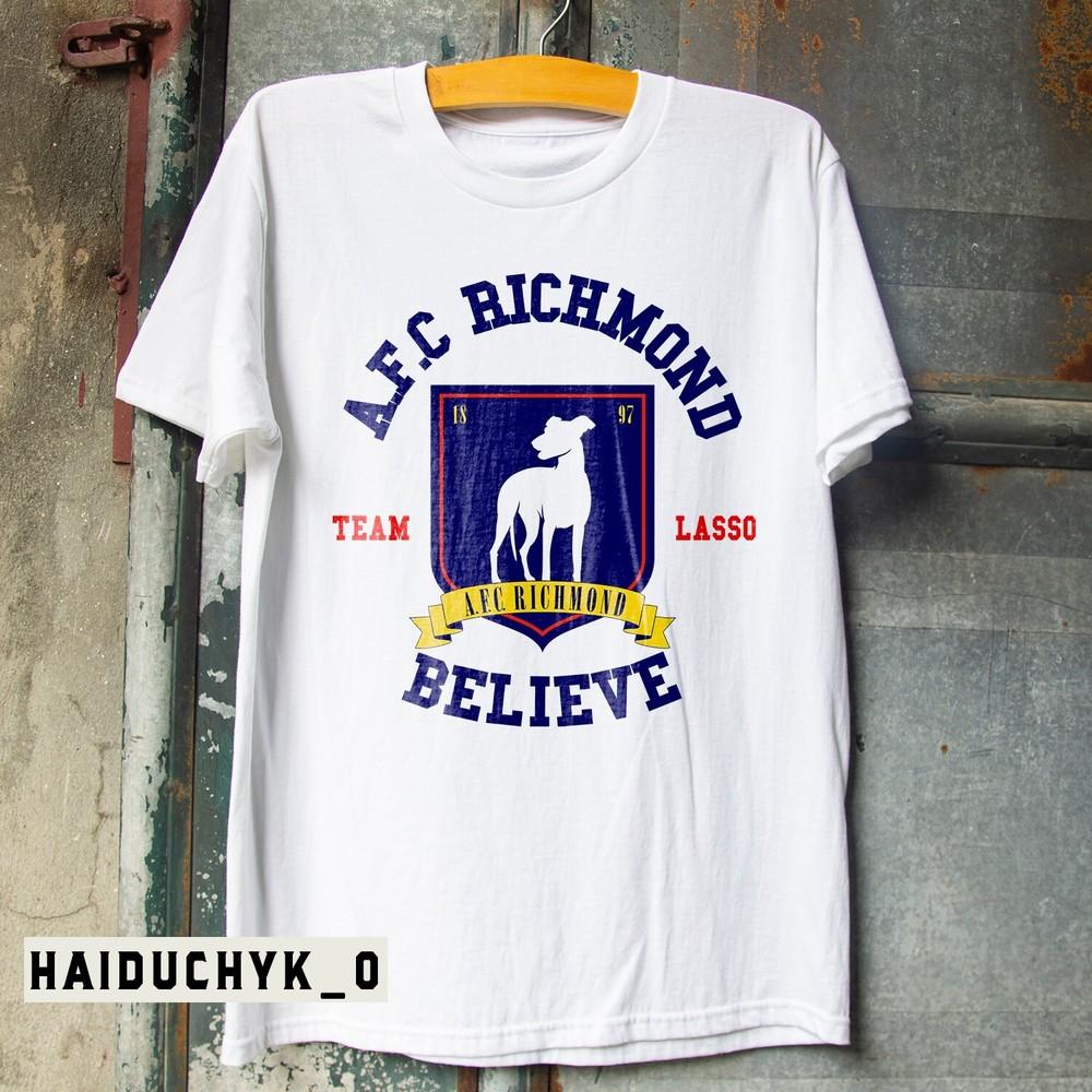 Тед Лассо ФК Ричмонд Унисекс Черная Футболка S-5XL Унисекс Футболка M