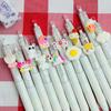 1pc Cute Flower Gel Pens Fast Drying ST Study Pens for Students Kawaii Pens High Quality Exam Writing Supplies Floral Style ST Tip Neutral Pen, Limite