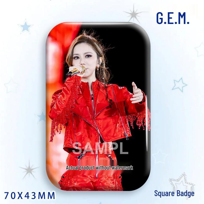 G.E.M. Star Idol Laser Badge & Brooch Pendant