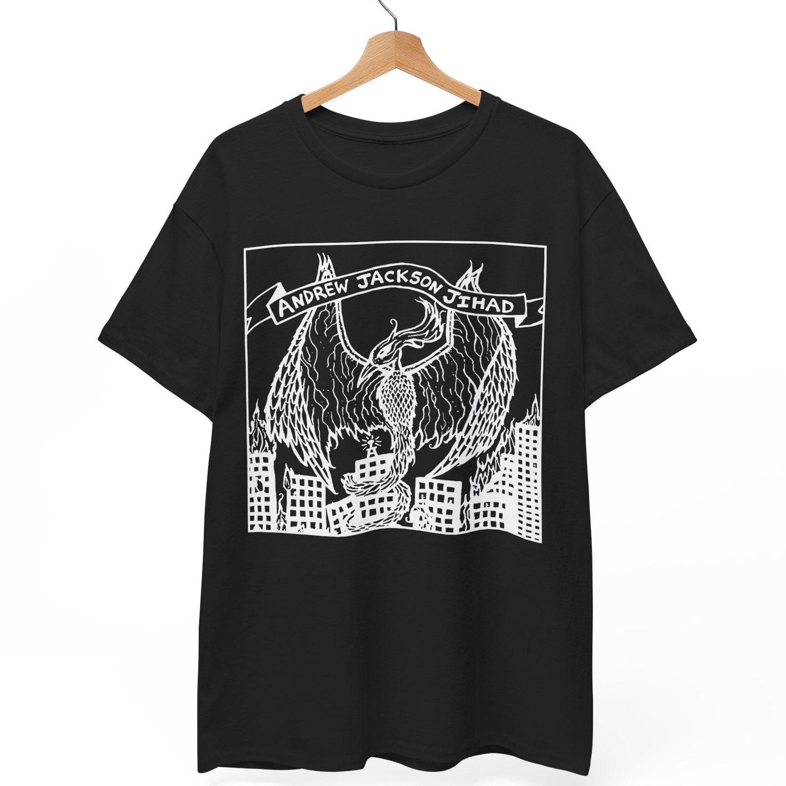AJJ Rompilation T-Shirt | Phoenix Graphic Folk Punk Tee S