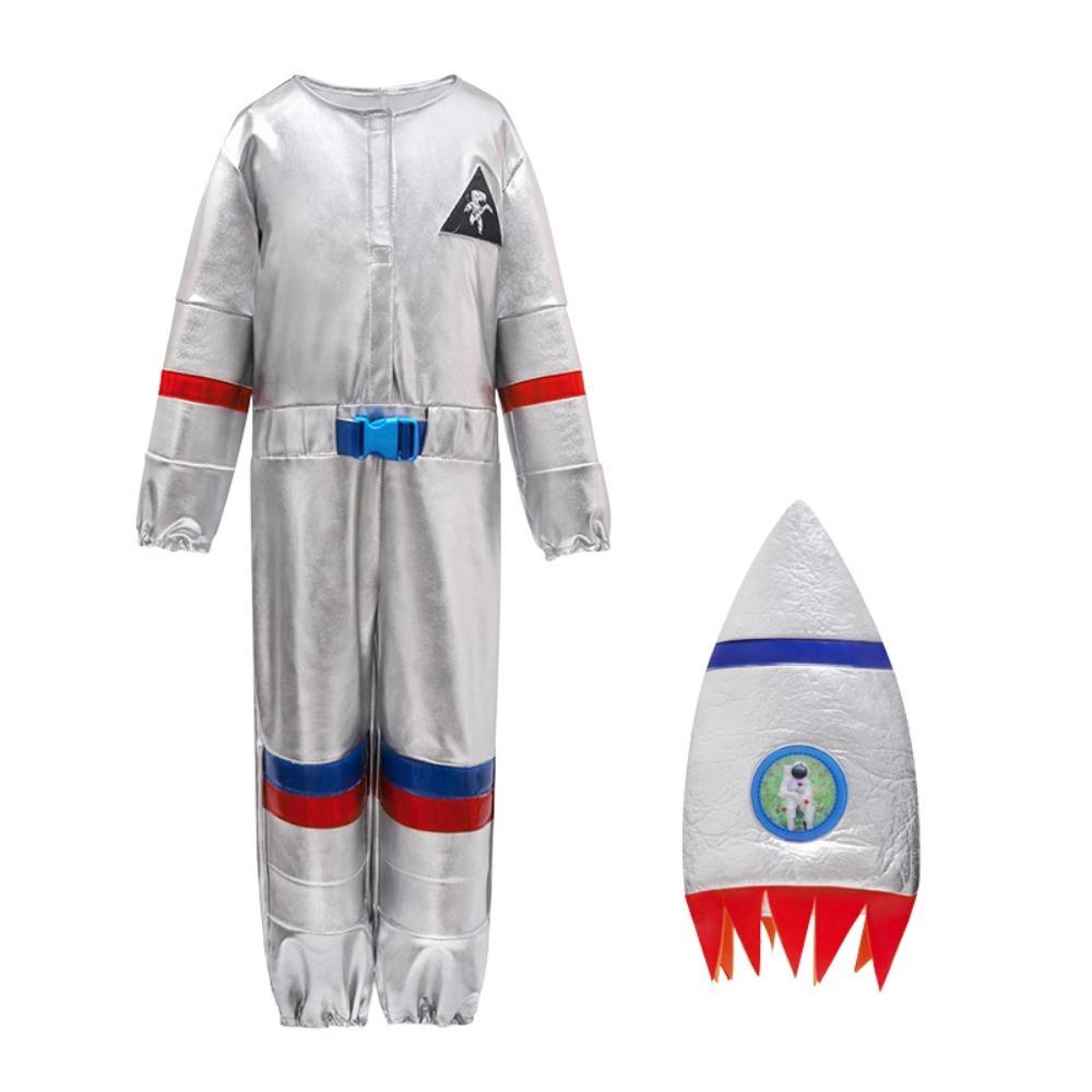 Space Theme Pilot Role Play Costume Kids Pilot Costume Halloween Costume Set Stage Performance