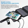 Foldable Solar Charger Outdoor Emergency Solar Panel for Phone Battery Travel Hiking Camping USB Portable Power Cell Charger