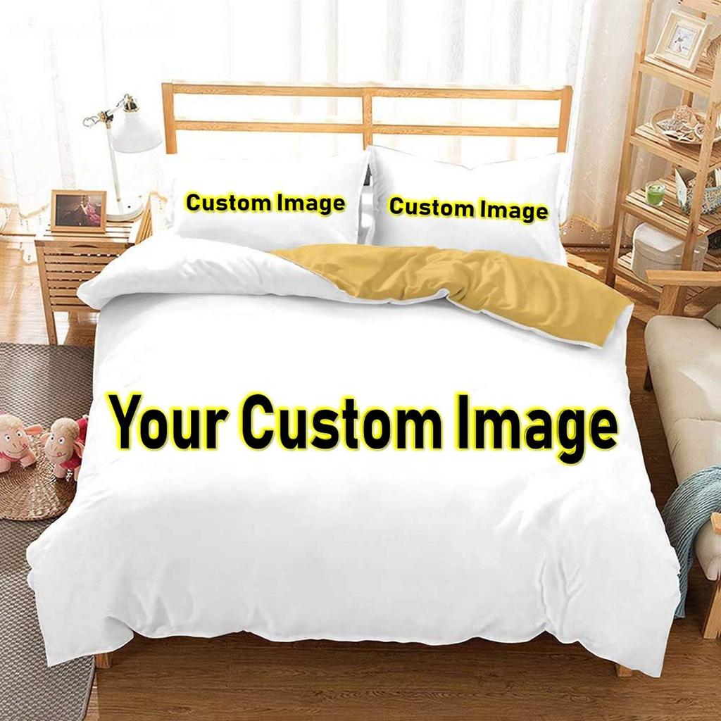 3D Vlastní Foto Ložní Set Zajímavý Kreativní Přizpůsobený Povlak na Peřinu s Povlaky na Polštáře Twin Full Queen King Size Dropshipping