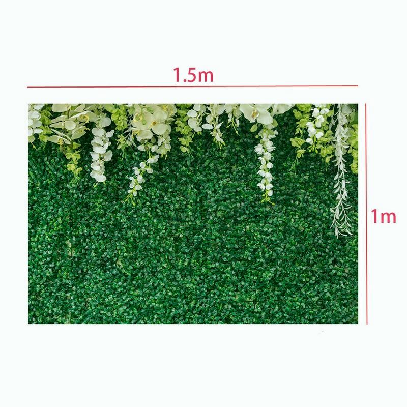 Green Leaf Backdrop Curtain Floral 3D Wedding Birthday Party Background Props