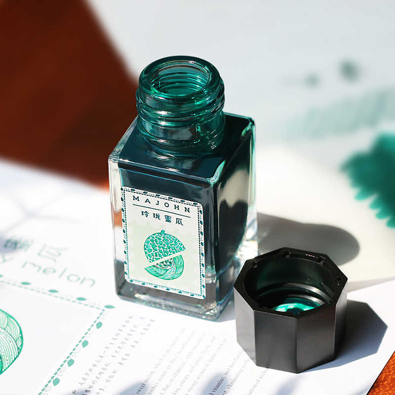 MAJOHN 18/50ml Fountain Pen Ink Cartridge Refill Various Color Glass Bottled Ink Refill Stationery Office School Ink Supplies