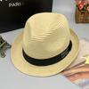 Customizable Summer Men'S And Women'S Top Hats, Sunshade, Rolled Brim, Thin, Easy To Carry, Foldable Hats