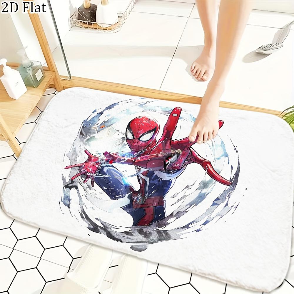 1pc Flannel Mat Marvel Superheroes Bathroom Mat, Multi-Size, Multi-Functional Daily Use, Suitable for Bathroom, Entrance, Laun