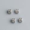 S925 Sterling Silver Cloud Pattern Barrel & Wheel Beads for DIY Jewelry Bracelet Necklace Spacer Accessories