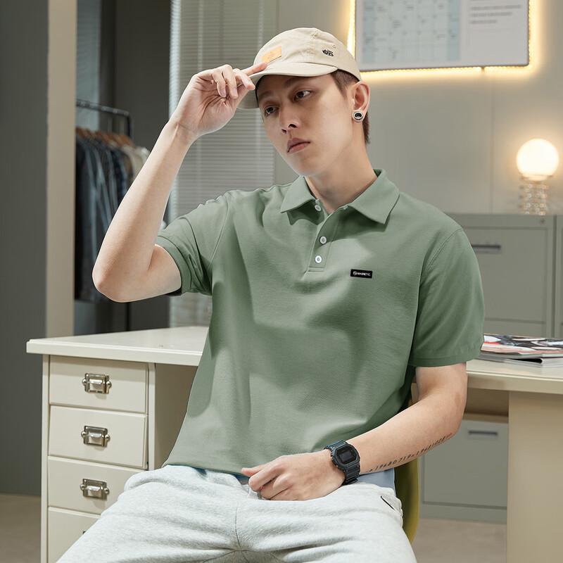 TonLion Men's Casual Short-Sleeve Polo Shirt
