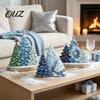 Christmas Wooden Ornaments 3PCS Tree Ornaments, Stable Base Seasonal Figurines, Elegant Winter Atmosphere Decor Plentiful Layers Tabletop Decorations