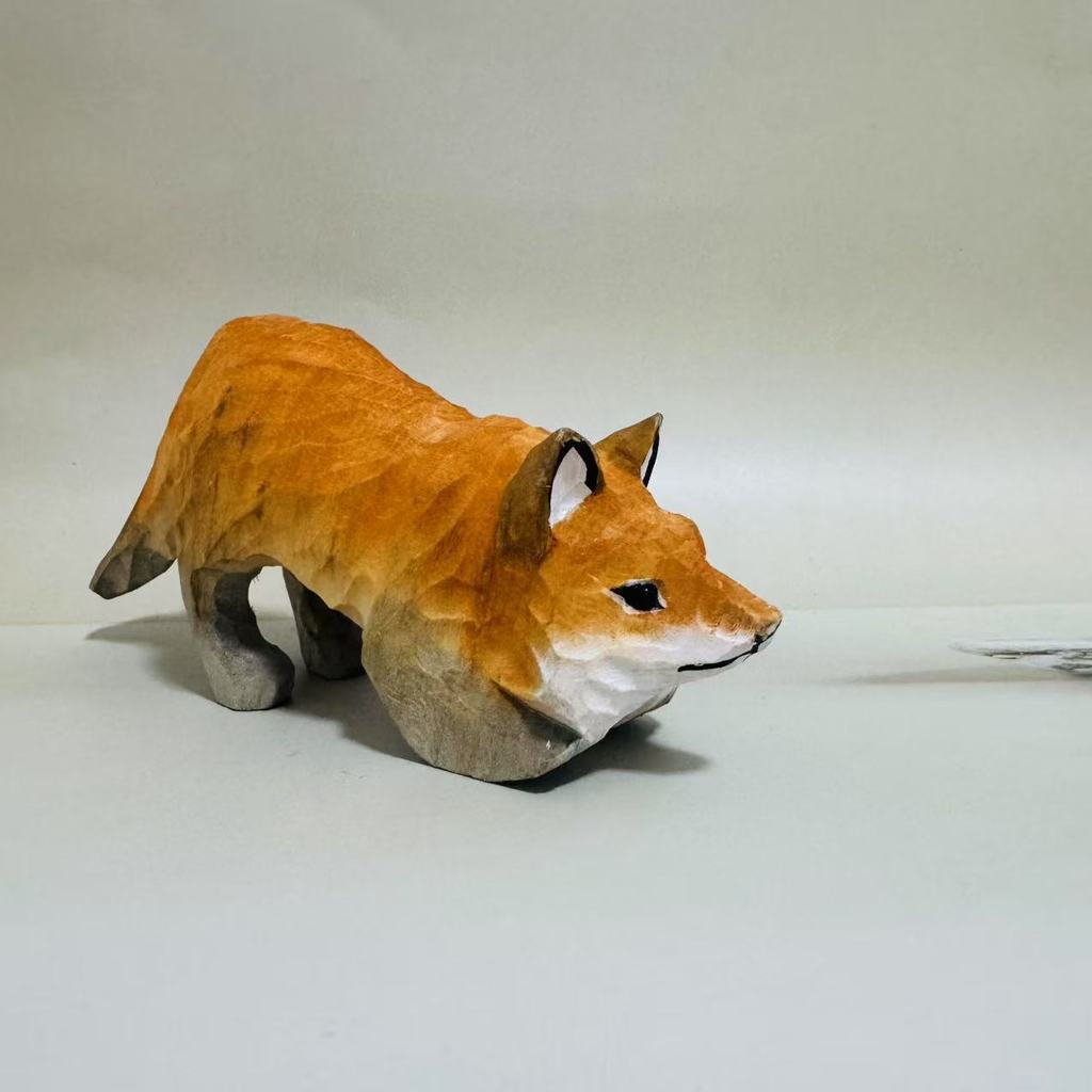 

Wooden Fox Car Pendant With Cute Animal Design For Office And Home Decor Fox C