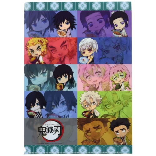 Demon Slayer: Kimetsu No Yaiba Munching Group Gyugyutto Clear File 3 Pockets