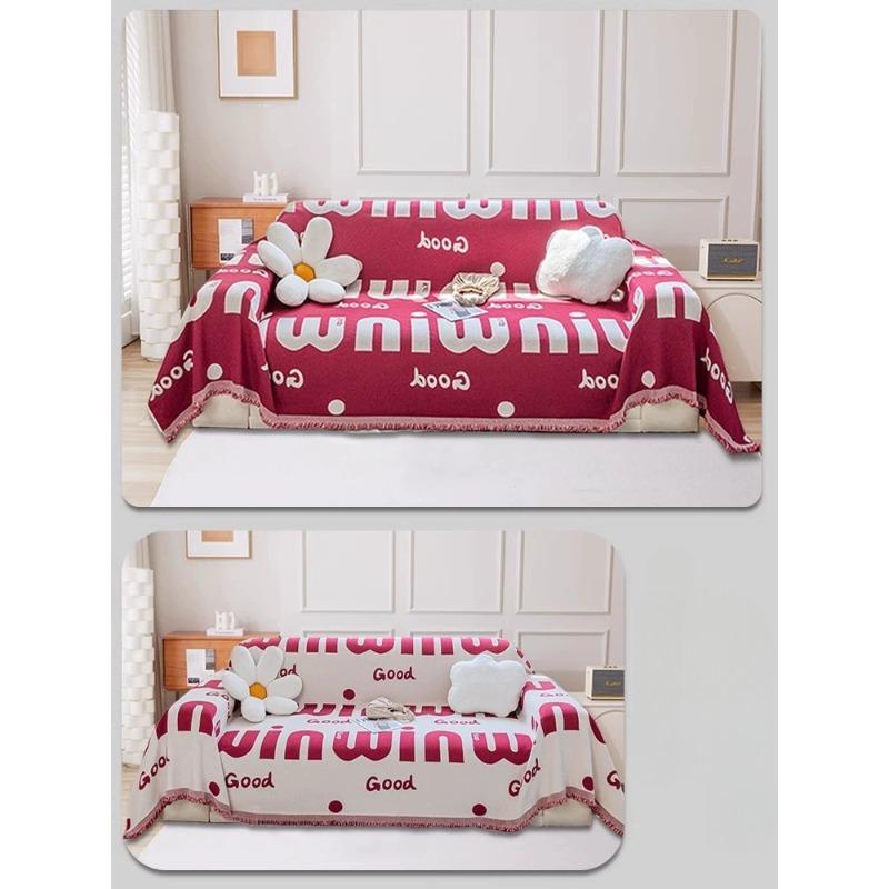 INS Style Double-Sided Available Sofa Towel Full Cover Cloth Four Seasons Universal All-Inclusive Sofa Cover Non-Slip Anti-Scratching Sofa Cushion