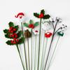 Simulated Flower 3D Christmas Bookmark Handmade Knitted Book Clip  Personalized Gifts