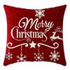 New Christmas Pillowcase Letter Linen Print Home Sofa Pillowcase Bedside Pillowcase