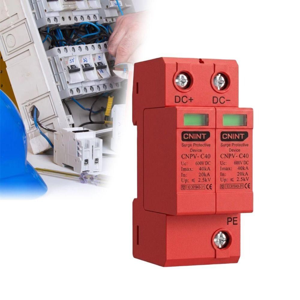 DIN Rail Surge Protective Device PV System Surge Protector DC Low-voltage Arrester Solar PV