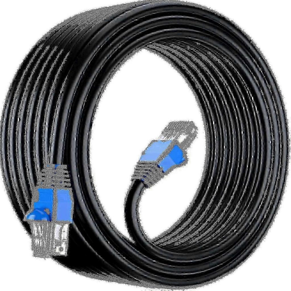 Cavo di Rete Ethernet Cat6 da 50m per Esterno, Impermeabile, per Interramento Diretto - UTP - CCA - 550 MHz - Nero 50 Metri Edizione 0625 0621