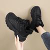 MCTIN Fleece Winter Shoes To Keep Warm, Increase Heightened Cotton Shoes, Thick-soled Dad Shoes Women