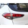 Rear Light Lamp Cover Trim For Hyundai Tucson 2015-2017 2018 Chrome Taillight Frame Taillamp Protector Accessories Car Styling