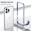 Ultra-Thin Lightweight Metal Frame iPhone 16/15 Pro Case with Seahorse Buckle Design and Heat Dissipation