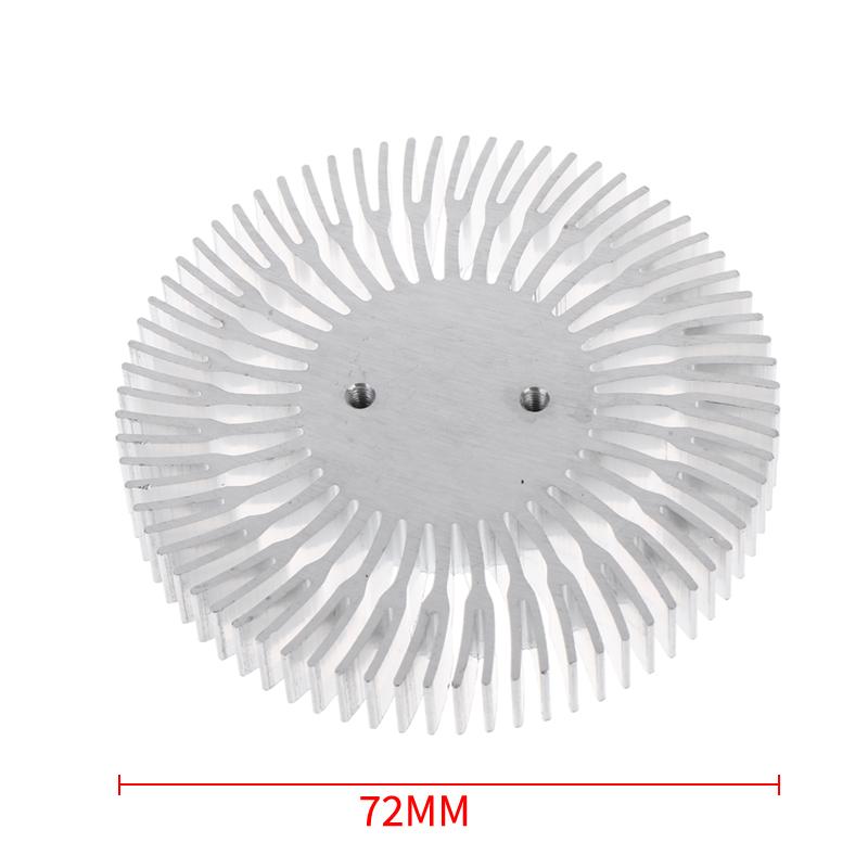 1/2 Stück D72mm*H10mm LED-Kühlkörper 4W 5W 6W 7W Hochleistungs-Aluminiumlegierung LED COB-Kühlkörper Ersatzteile
