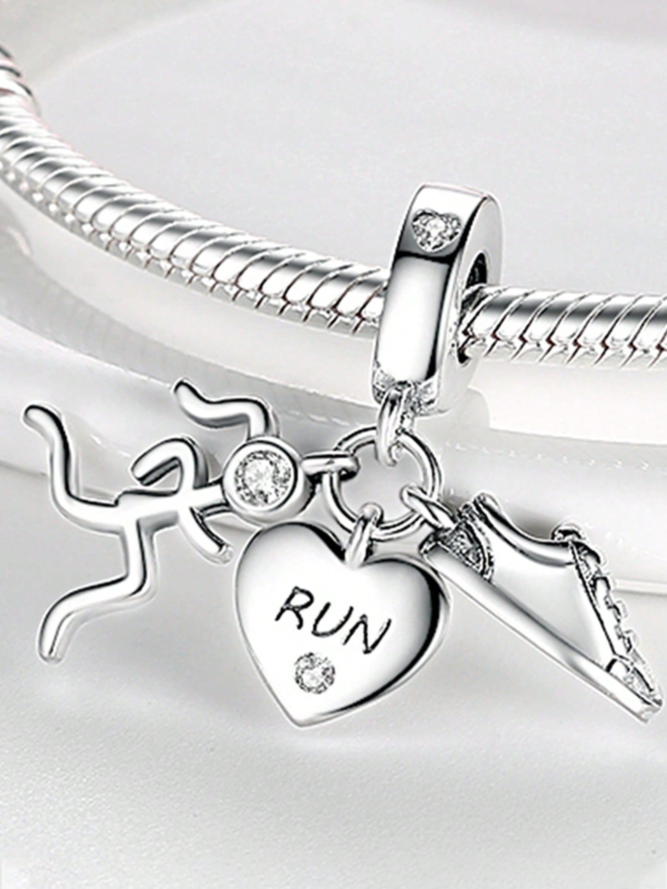 

Charms Bead 925 Silver Pink Heart Basketball Fit Bangle Bracelet Necklace DIY Jewelry
