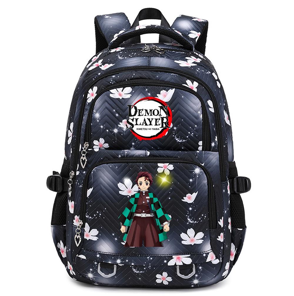 Anime Demon Slayer Backpack Student Teenager BookBag for Boy Girl Schoolbag Women Rucksack Backpack Travel Bag Mochila Escolar