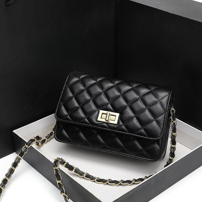 

Новая летняя женская сумка Простая и модная Легко сочетается Сумка-квадрат с бриллиантовой цепочкой Сумка через плечо