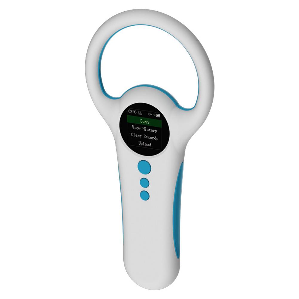 Handheld Portable Animal Chip Scanner 1.4inch TFT LCD Display Chip Reader Rechargeable Animal Tags Scanner Support EMID FDX-B ISO11784/85 Label Form