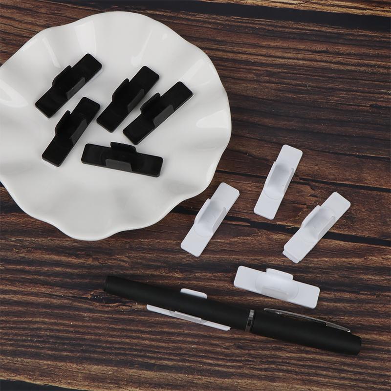 10 ks Samolepicí držák na pero Tužka Plastový klip Držák Stolní Pevné Pouzdro na pero Pro Notebook Stylus Tužka Klip Držák