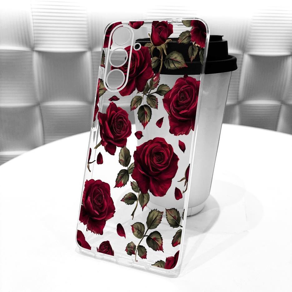 Etui do Samsung Galaxy M55 SM-M556B Nowe Kwiaty Motyl Malowane Pokrowiec Miękki Silikonowy Etui Do Samsung M55 M 15 Galaxy M15 Torby
