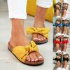 Women Flatform Bow Slides With Breathable Design For Summer Comfort**
