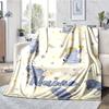 Custom Name A Elephant Theme Printed Blanket - Perfect for Couch, Bed, Travel & Outdoor Use | Machine Washable, Cozy & Durable.